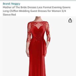Mother of the bride evening gown